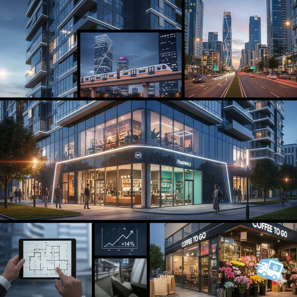 Астана: коммерческая недвижимость в ЖК на Левом берегу