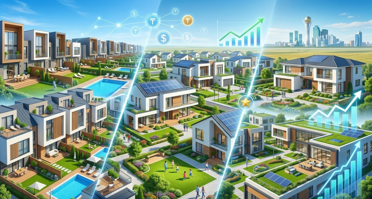 Коттеджные поселки и таунхаусы Астаны 2026